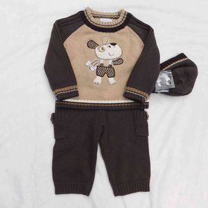 Piper & Posie 3-6m Adorable 3-Piece Sweater Set NWT